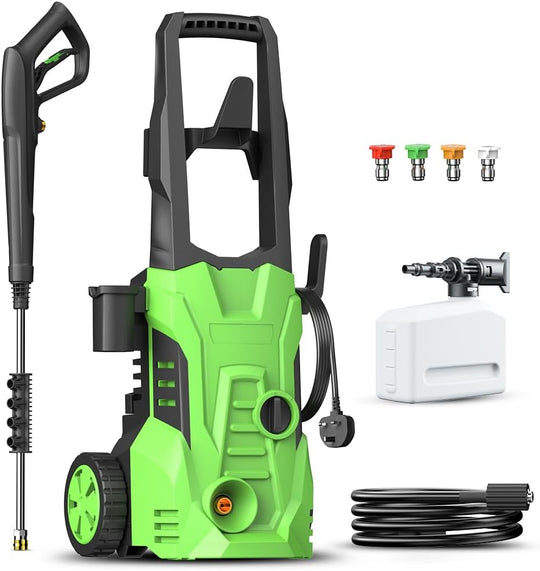 Pressure Washers 1600W Power Jet with 4 Nozzles