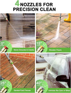 Pressure Washers 1600W Power Jet with 4 Nozzles