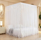 Princess Canopy Bed Curtains Set with Star Light