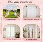 Princess Canopy Bed Curtains Set with Star Light