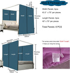 Princess Canopy Bed Curtains Set with Star Light