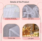Princess Canopy Bed Curtains Set with Star Light