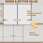 Privacy Curtains for Room Divider with Blackout Soundproof