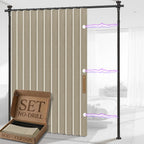Privacy Curtains for Room Divider with Blackout Soundproof