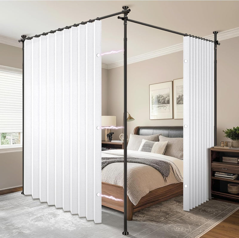 Privacy Curtains for Room Divider with Blackout Soundproof