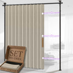 Privacy Curtains for Room Divider with Blackout Soundproof