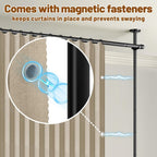Privacy Curtains for Room Divider with Blackout Soundproof
