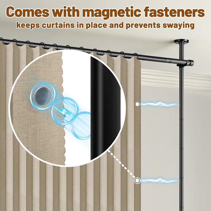 Privacy Curtains for Room Divider with Blackout Soundproof