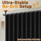 Privacy Curtains for Room Divider with Blackout Soundproof