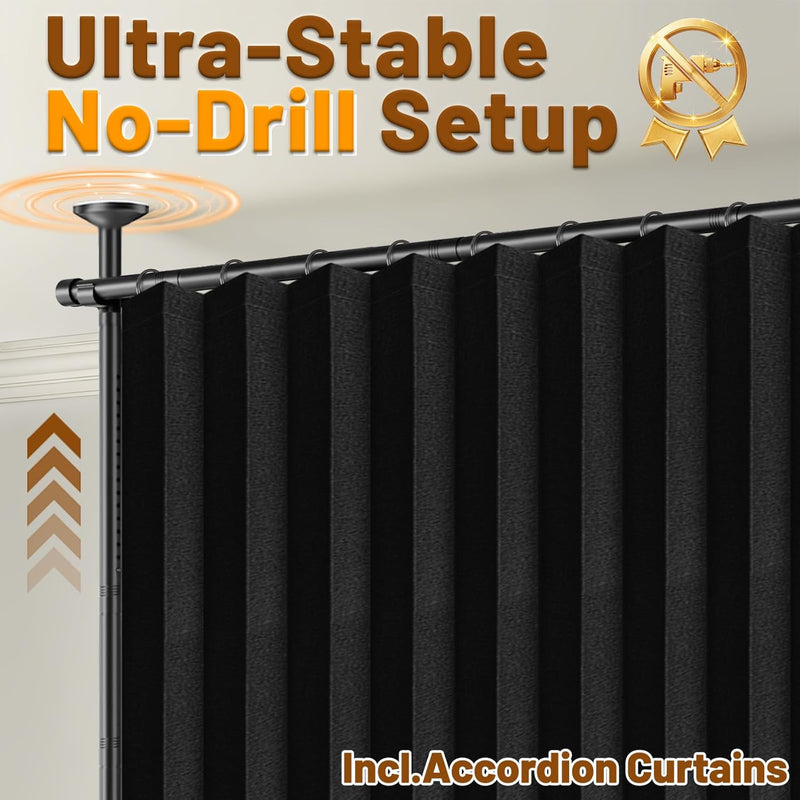 Privacy Curtains for Room Divider with Blackout Soundproof