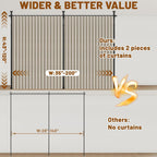 Privacy Curtains for Room Divider with Blackout Soundproof