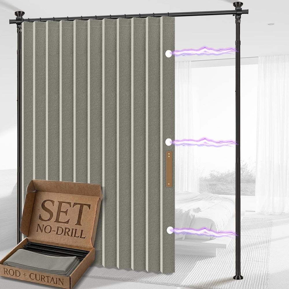 Privacy Curtains for Room Divider with Blackout Soundproof