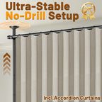 Privacy Curtains for Room Divider with Blackout Soundproof