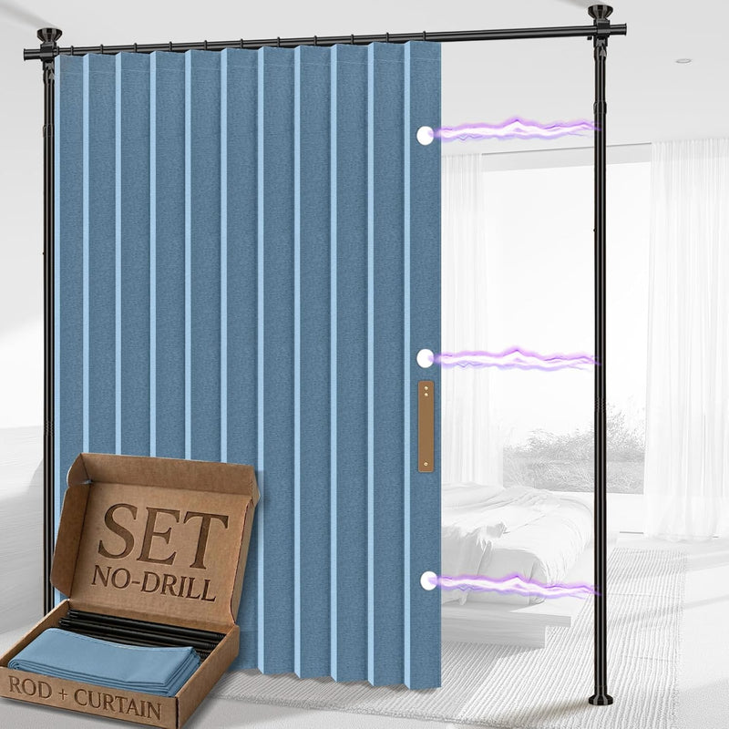 Privacy Curtains for Room Divider with Blackout Soundproof