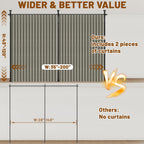 Privacy Curtains for Room Divider with Blackout Soundproof