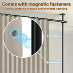 Privacy Curtains for Room Divider with Blackout Soundproof
