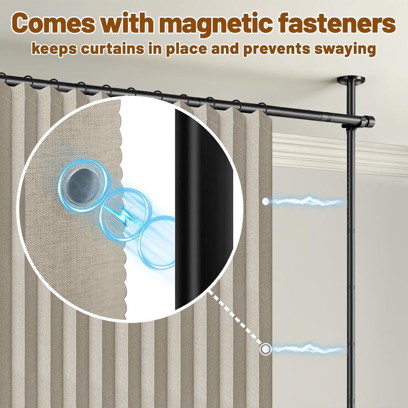 Privacy Curtains for Room Divider with Blackout Soundproof