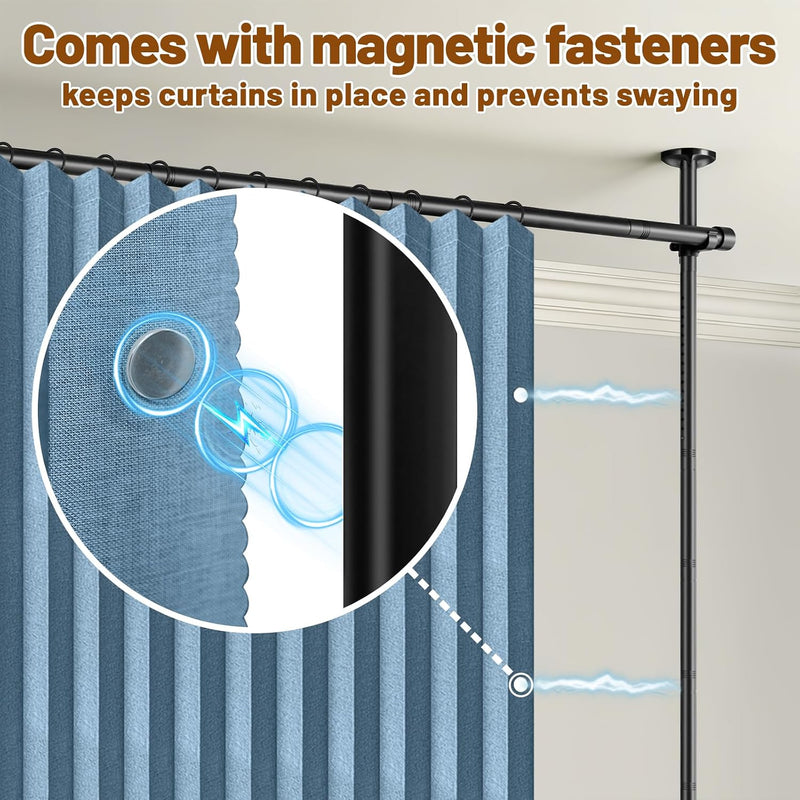 Privacy Curtains for Room Divider with Blackout Soundproof