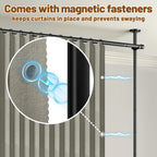 Privacy Curtains for Room Divider with Blackout Soundproof
