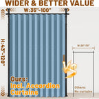 Privacy Curtains for Room Divider with Blackout Soundproof