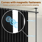 Privacy Curtains for Room Divider with Blackout Soundproof