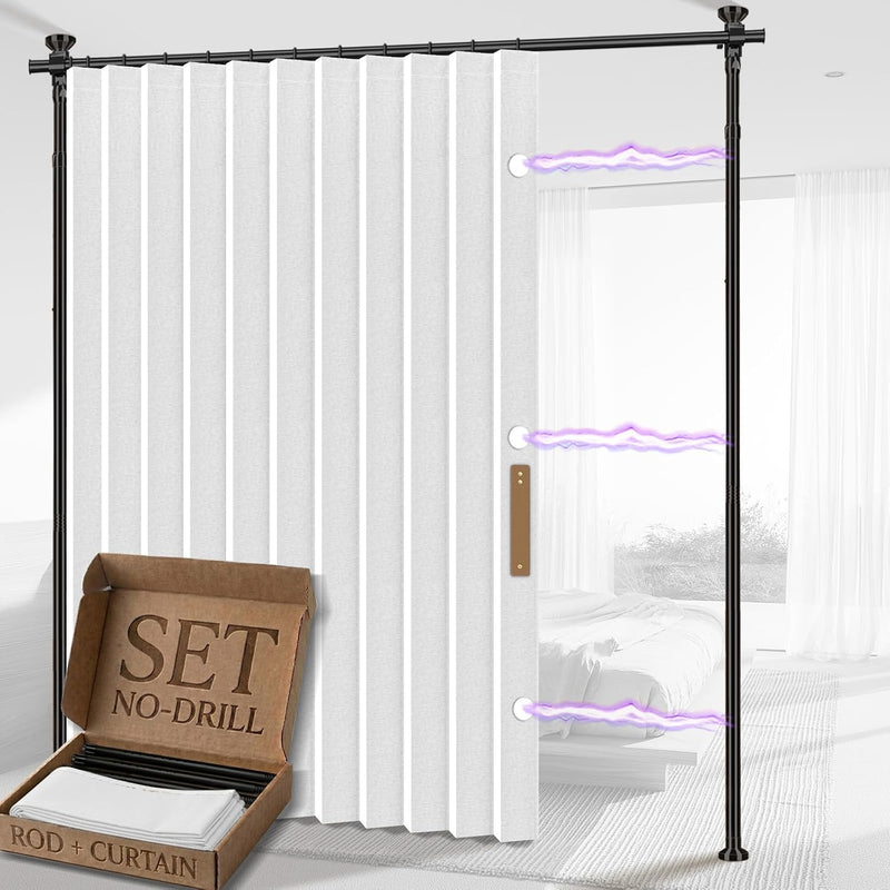 Privacy Curtains for Room Divider with Blackout Soundproof
