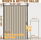 Privacy Curtains for Room Divider with Blackout Soundproof