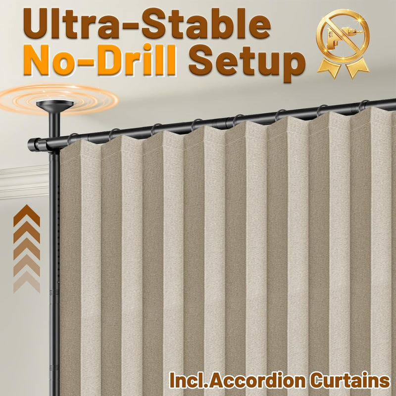 Privacy Curtains for Room Divider with Blackout Soundproof