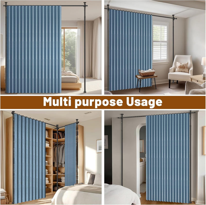 Privacy Curtains for Room Divider with Blackout Soundproof
