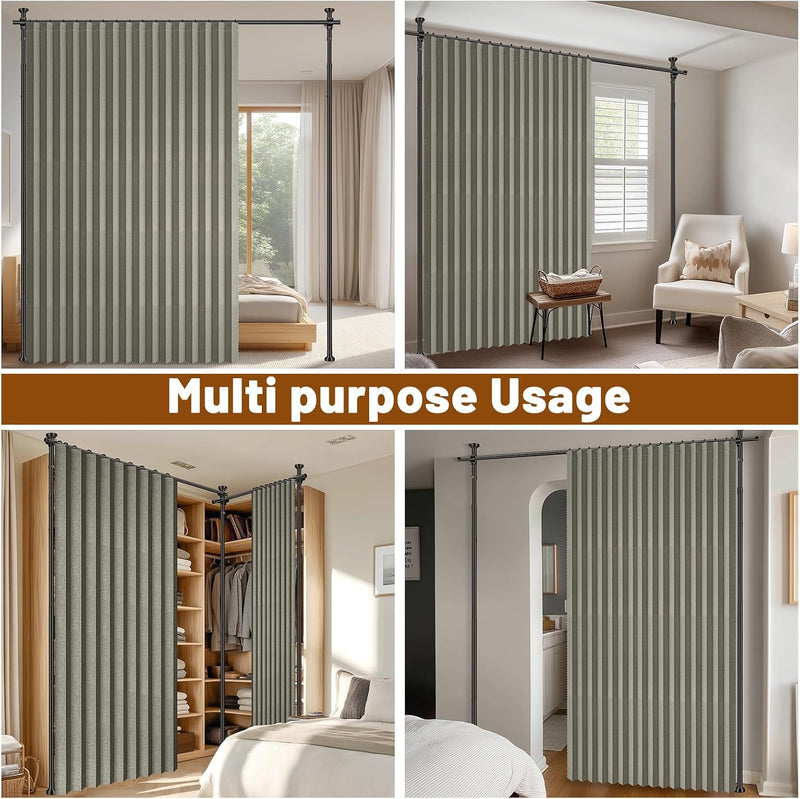 Privacy Curtains for Room Divider with Blackout Soundproof