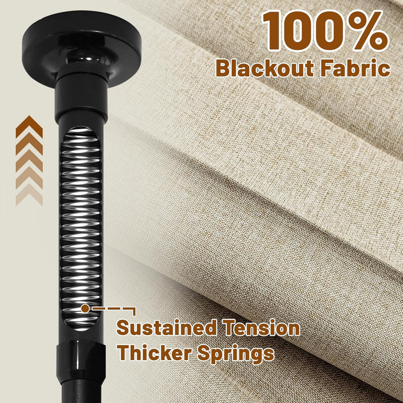 Privacy Curtains for Room Divider with Blackout Soundproof