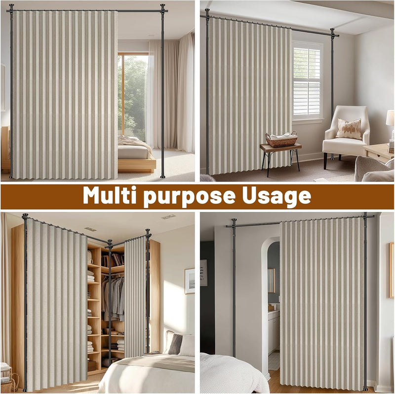 Privacy Curtains for Room Divider with Blackout Soundproof