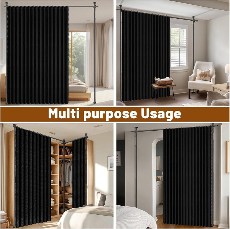 Privacy Curtains for Room Divider with Blackout Soundproof
