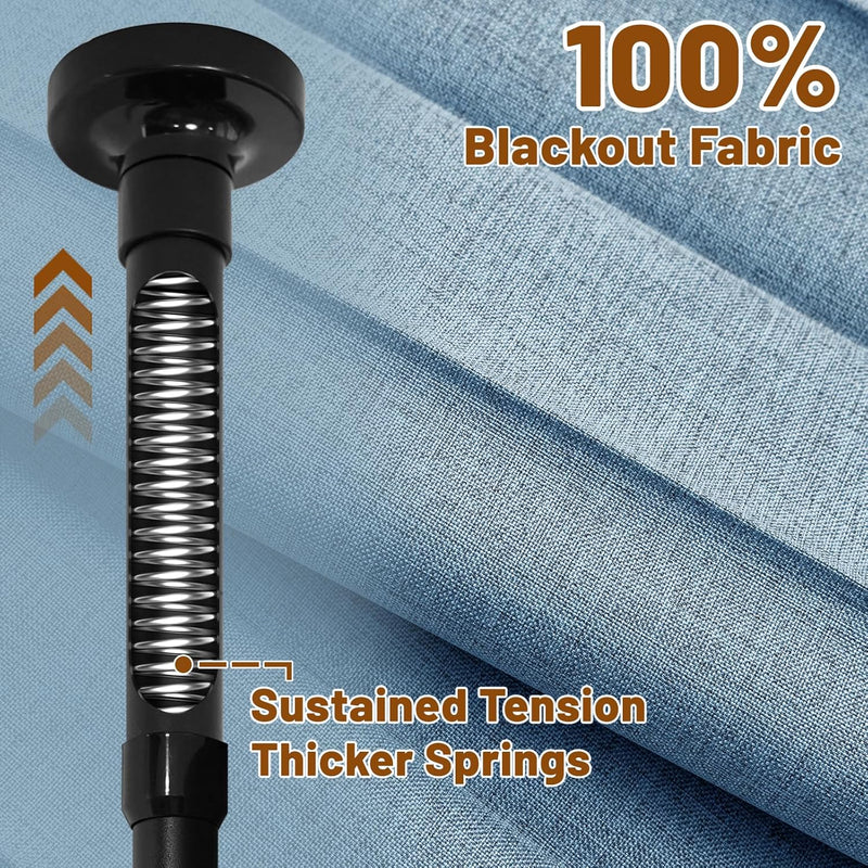 Privacy Curtains for Room Divider with Blackout Soundproof
