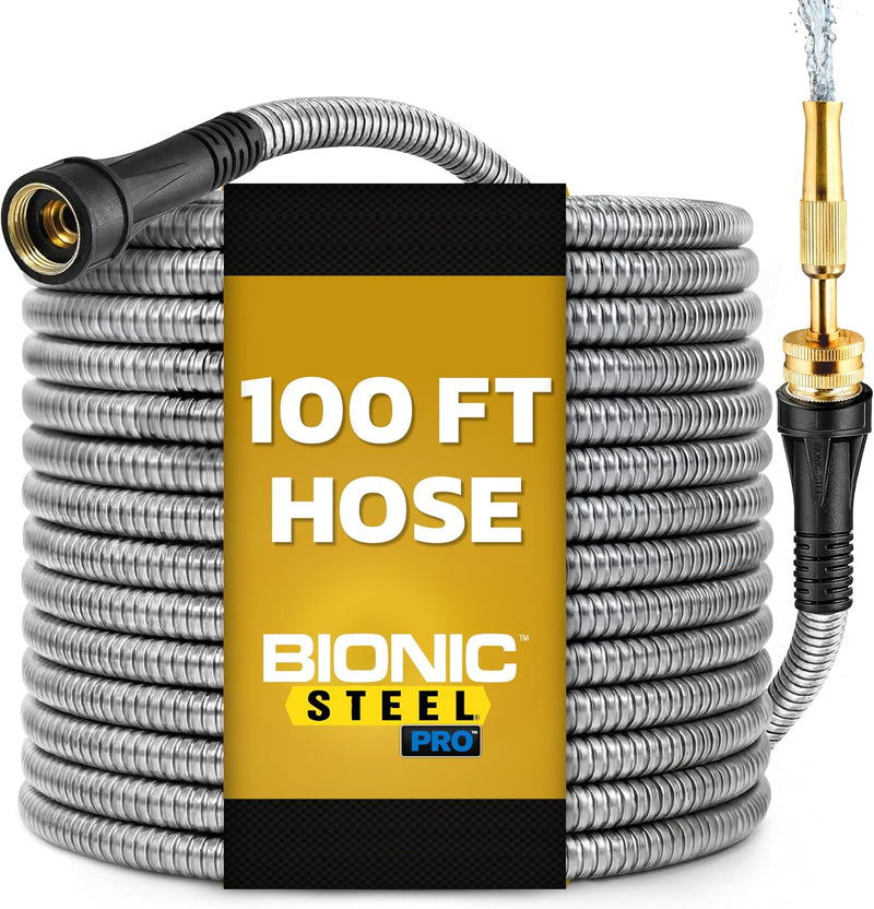 Pro Garden Hose 304 Metal 100 Foot 100