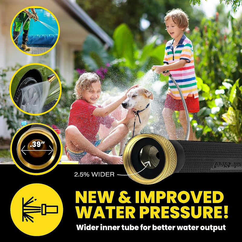 Pro Garden Hose 304 Metal 100 Foot 100