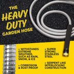 Pro Garden Hose 304 Metal 100 Foot 100