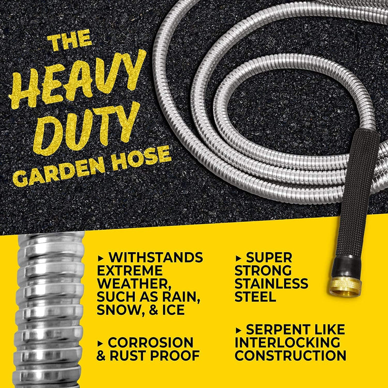 Pro Garden Hose 304 Metal 100 Foot 100
