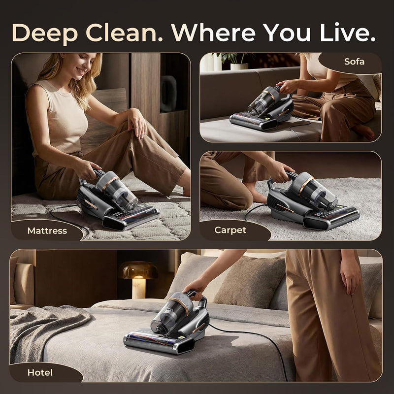 Pro Mattress Vacuum Cleaner with Dust Mite Sensor