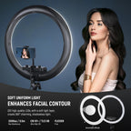 Professional 18 Inch Ring Light with Tripod Stand
