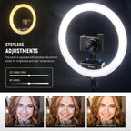 Professional 18 Inch Ring Light with Tripod Stand