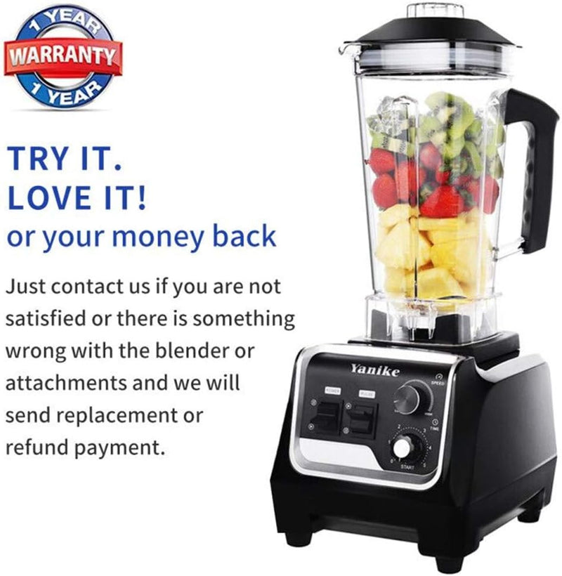 Professional Countertop Blender 2200W High Power Commercial