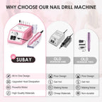 Professional Nail Drill Machine 20000RPM Efile Electric Files