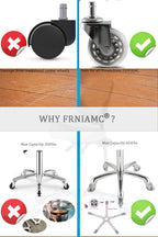 Professional Saddle Stool with Wheels Ergonomic Swivel Height