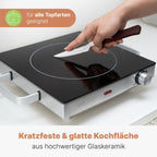 Proficook PC-Ekp Infrared Single Hob Energy-Saving Glass Ceramic