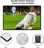Projector Screen 100 Inch 16:9 HD 4K Wrinkle-Free