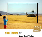 Projector Screen 100 Inch 16:9 HD 4K Wrinkle-Free