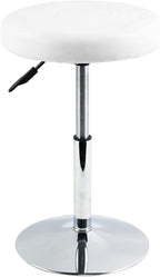 PU Leather Short Round Cushion Spa Stool Height
