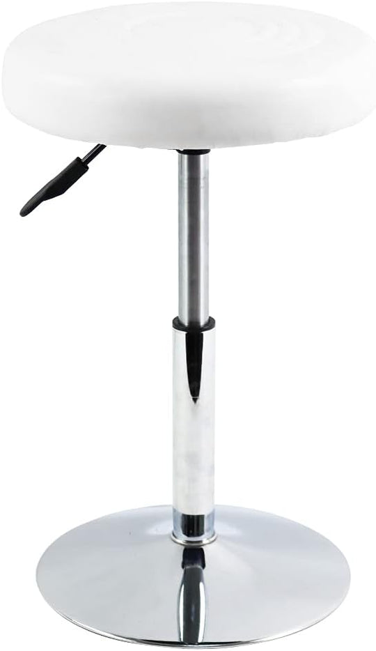 PU Leather Short Round Cushion Spa Stool Height