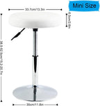 PU Leather Short Round Cushion Spa Stool Height